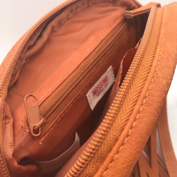 NWOT Mossimo Supply Co. Small Camel Crossbody Purse with Fringe - Picture 7 of 8